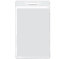 Transparentes Abzeichen 7,5 cm x 12,5 cm